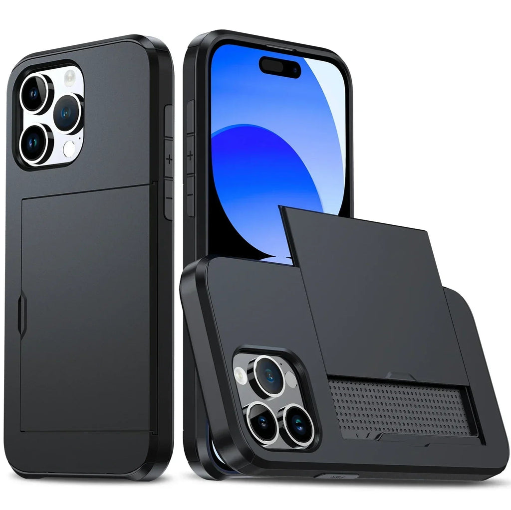 Avtoit | LuxShield iPhone Case with Card Holder | Slim Design | Card Storage | Protection & Style