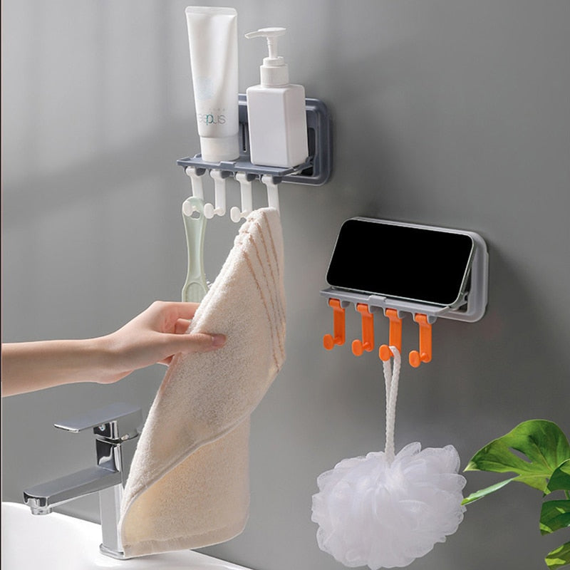 Avtoit | Wall-Mounted Phone Holder Kitchen Organizer Rack