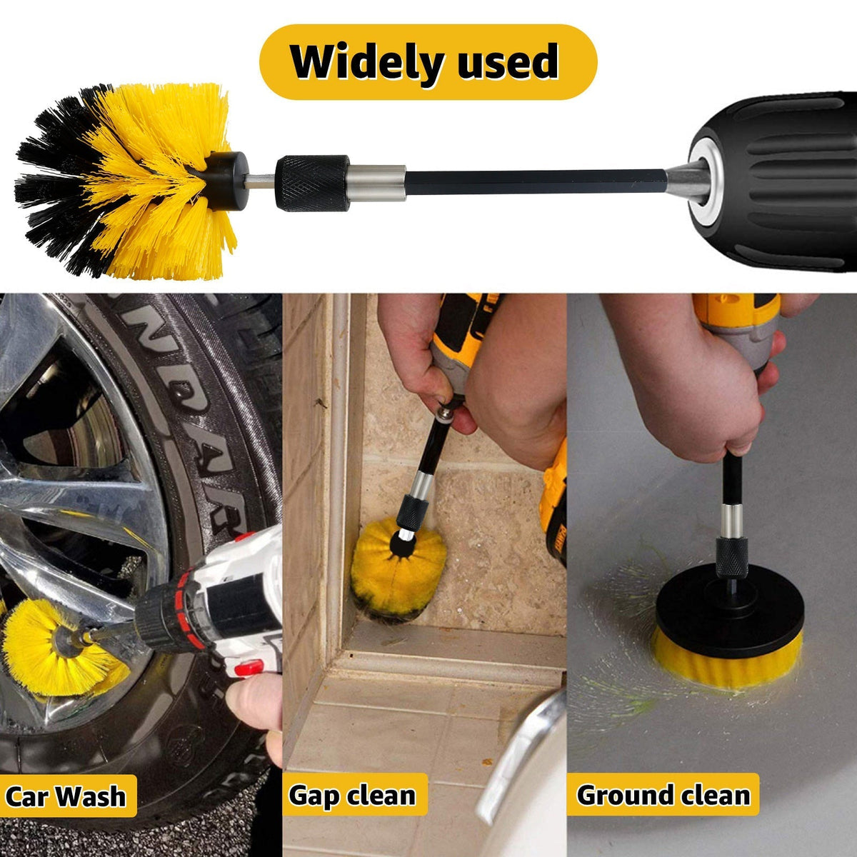 Avtoit | 5PCS Electric Drill Attachment Ultimate Cleaning Brush Kit
