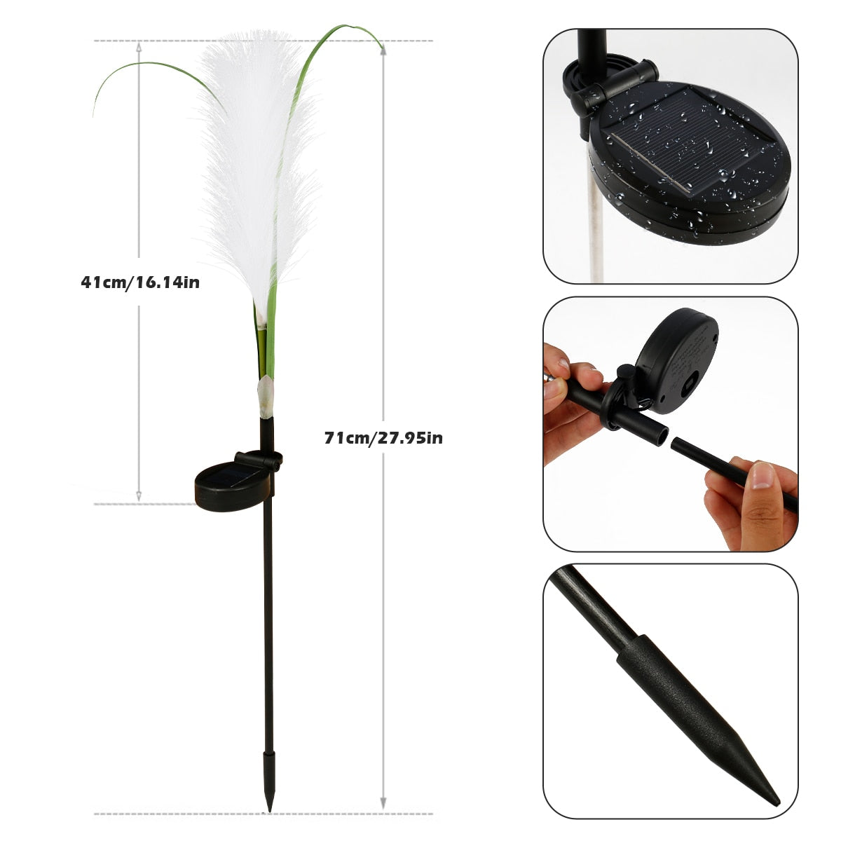 Avtoit | Outdoor Solar Waterproof Reed Garden Lights