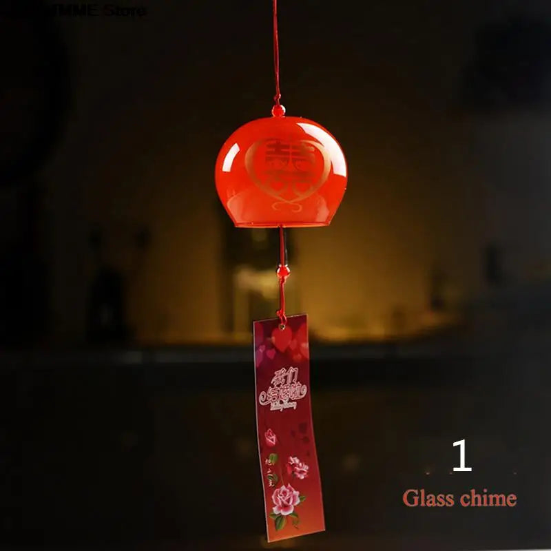 Avtoit | Yumeko Glass Wind Chime | Japanese Style | Handcrafted | Clear Sound | Decorative Pendant