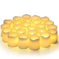 Avtoit | 24 Piece Set LED Candles without Flame – Battery Operated, Realistic Flame Appearance, Safe and Decorative for Cozy Evenings