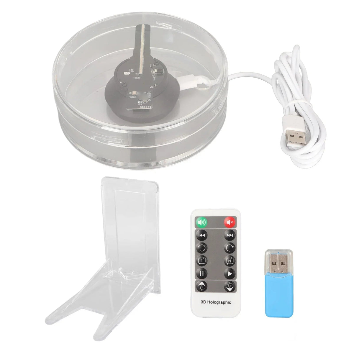 Avtoit | Mini 3D WiFi Display Remote Hologram Fan