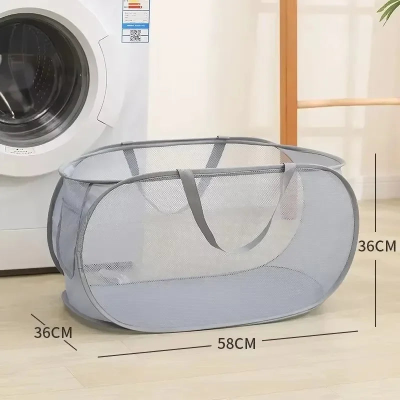 Avtoit | Foldixa Laundry Basket | Pop-Up Design & Foldable | With Side Pocket | Single or Double Variant