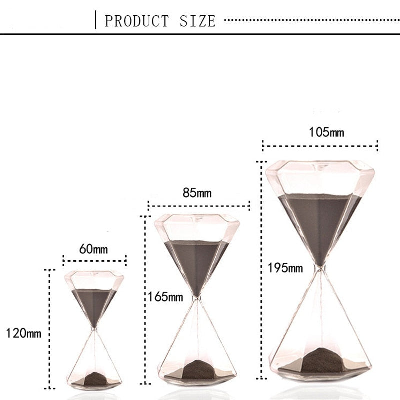 Avtoit | 5–60 Minute diamond hourglass, hourglass, hourglass, children's gift, hourglass, home decoration, available in multiple color options