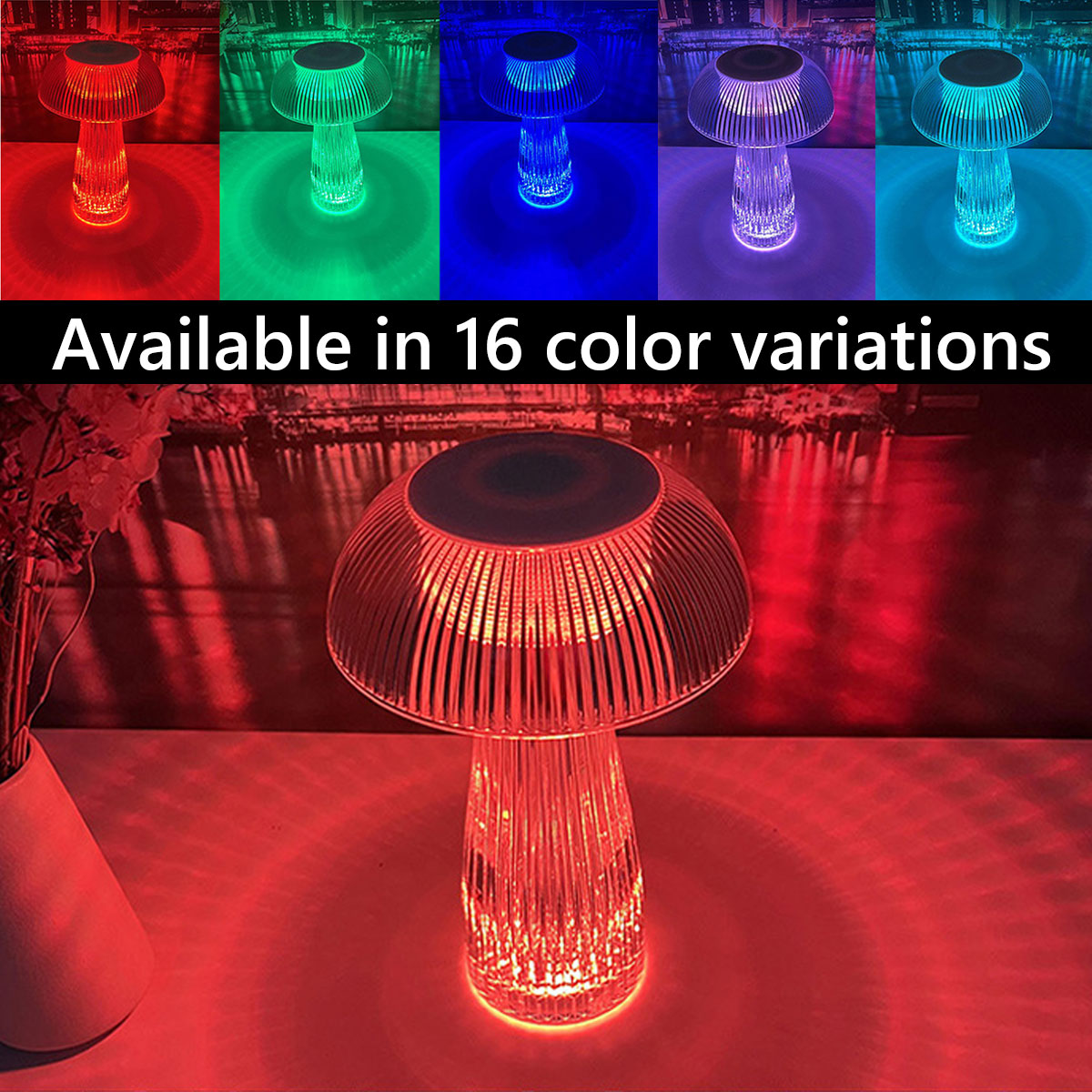 Avtoit | Rechargeable Led Mushroom Table Lamp