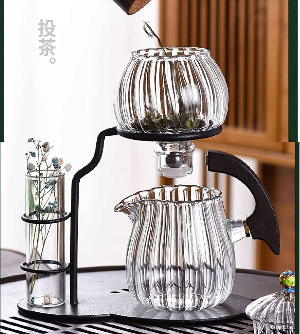 Avtoit | Nature Leaf Magnetic Semi-Automatic Tea Set