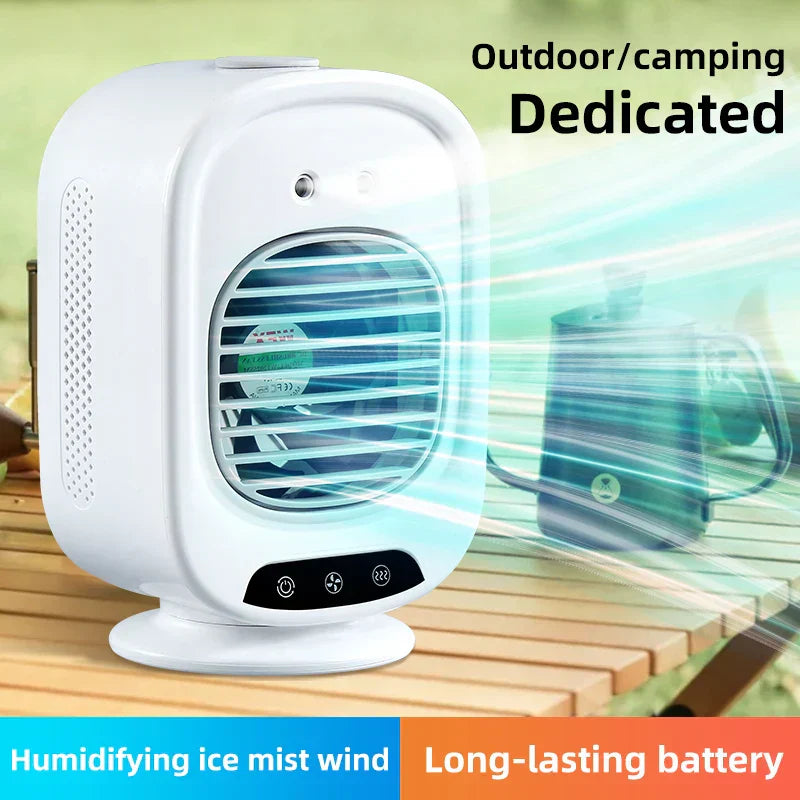 Avtoit | CoolAir Breeze | 3-in-1 Fan & Humidifier | Compact and USB-powered | 7 Color Mood Light