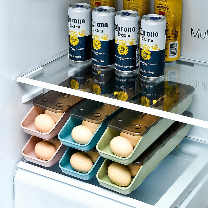 Avtoit | Automatic Stackable Refrigerator Egg Storage Box