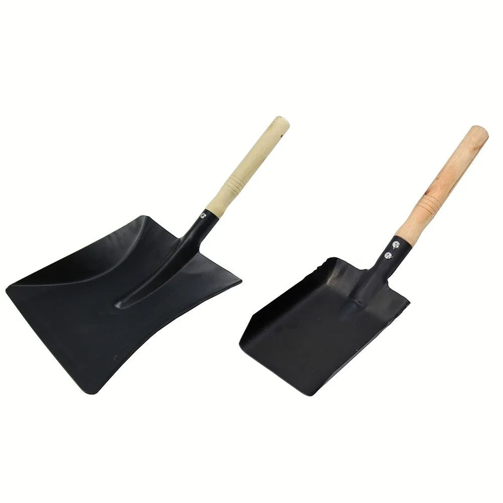Avtoit | HeatPro Fireplace Shovel | Durable Iron with Wooden Handle | For Oven & Grill