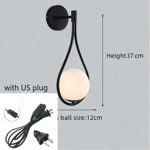Avtoit | Drop Luxury Glass Ball Wall Light