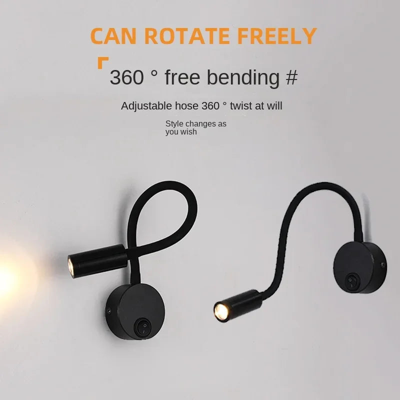 Avtoit | Versatile LED Wall Lamp: Modern, Flexible, Perfect for Reading in Bed