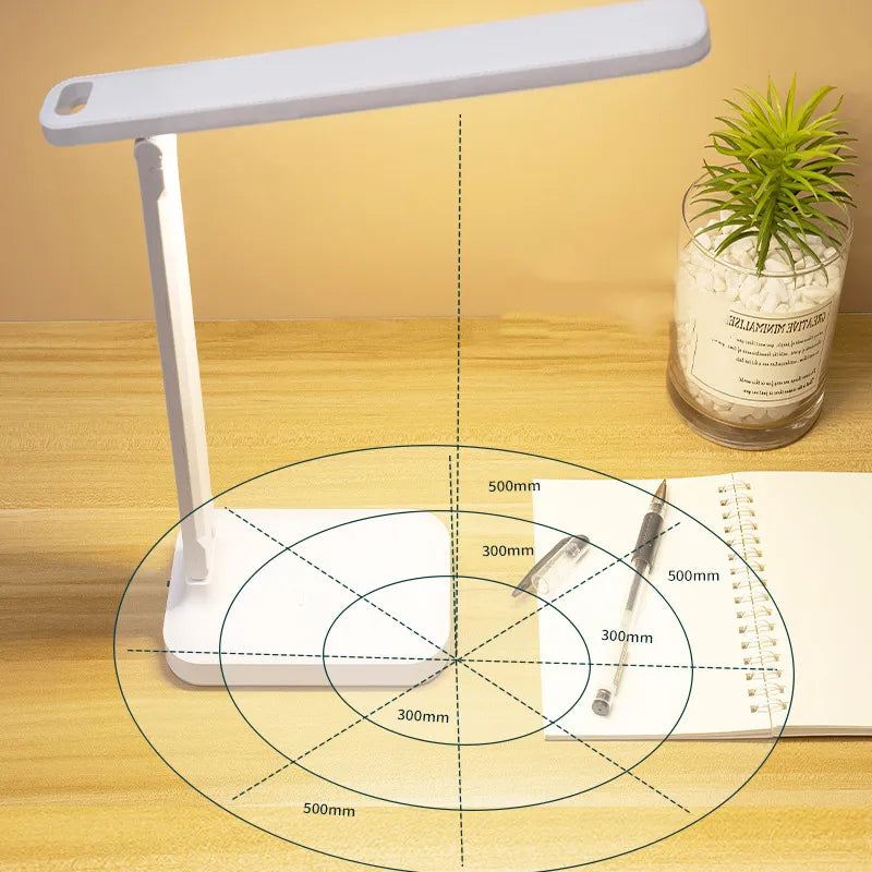 Avtoit | LED Desk Lamp | Rechargeable 6000mAh | Stepless dimmable | Foldable Desk Lamp with Touch