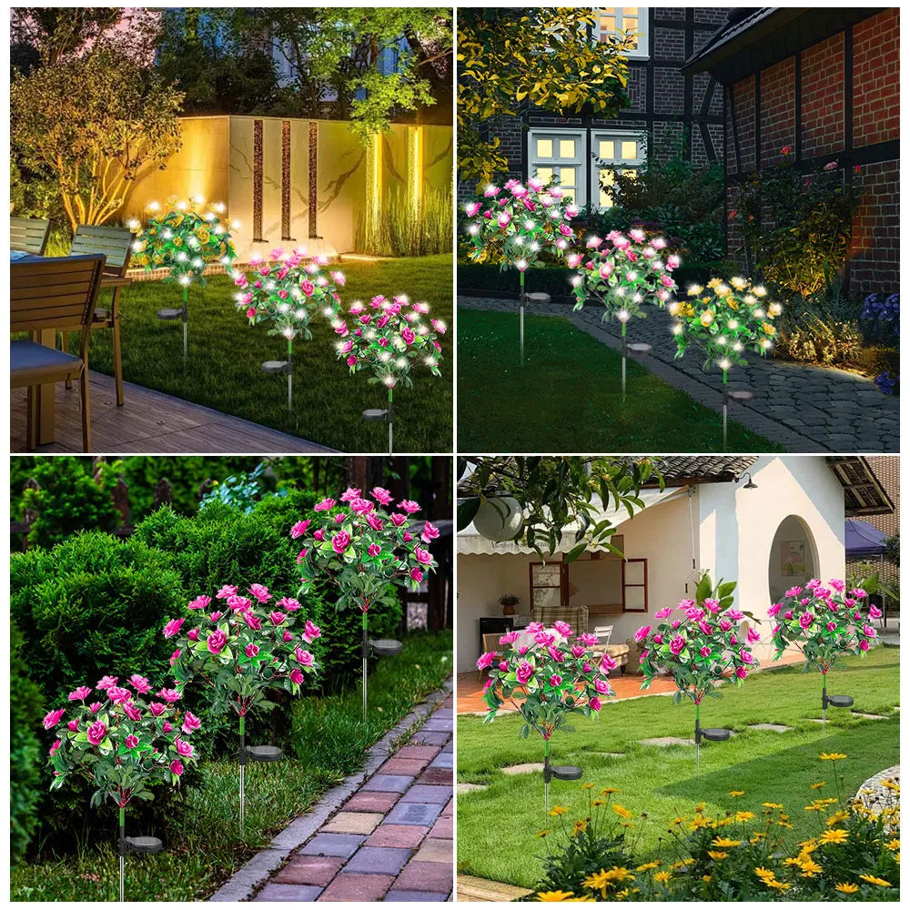 Avtoit | FloraGlow Solar Garden Lamp | Azalea Design | LED | Weatherproof & Wireless | 8h Light Time