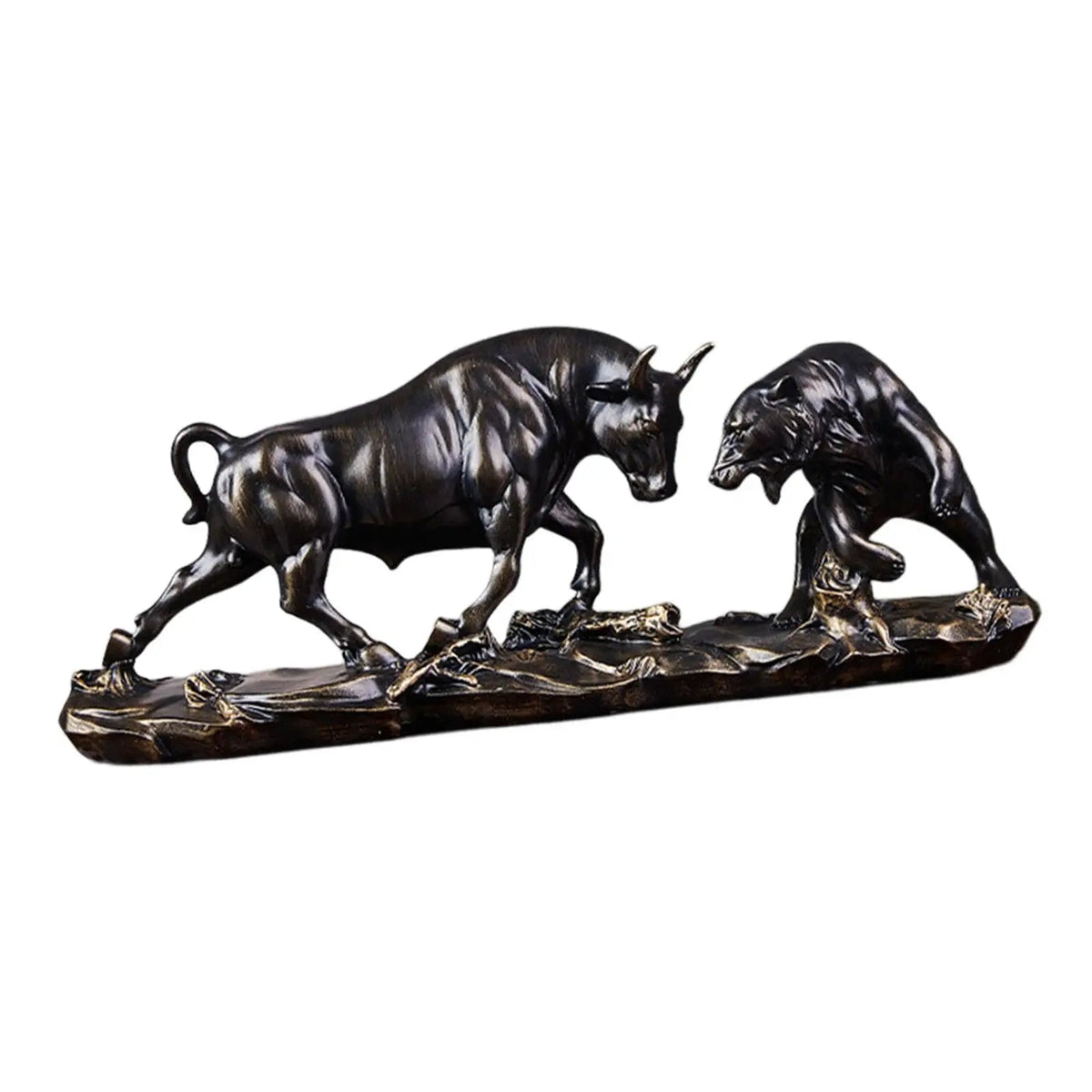 Avtoit | Feng Shui Bear and Bull Statue, Bull Figure, Collection Cow Sculptures Animal