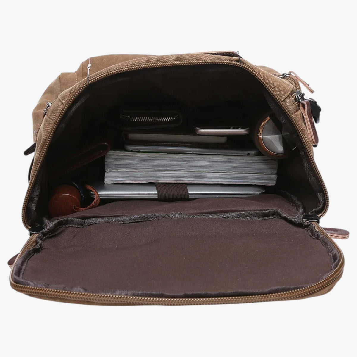 Avtoit | Vintage Canvas Backpack – Stylish & Functional with Laptop Compartment for Everyday & Adventure