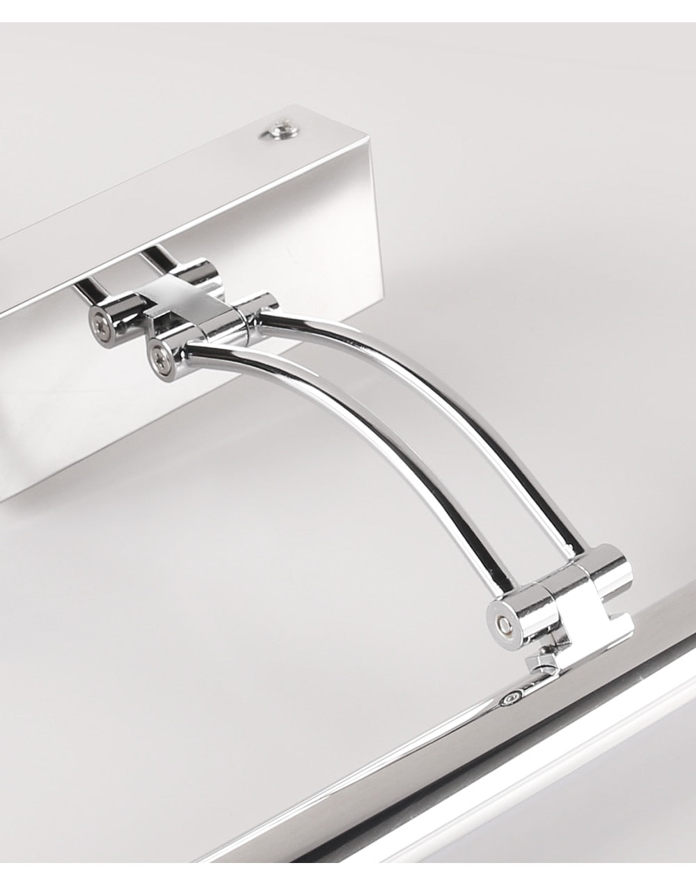 Avtoit | 80-100cm LED wall lamp - Modern black/silver wall light for the bathroom, internally mounted picture light
