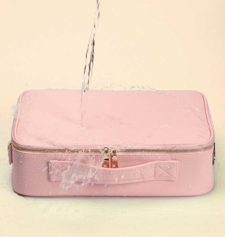Avtoit | Portable Travel Makeup Case with LED Mirror & Adjustable Light