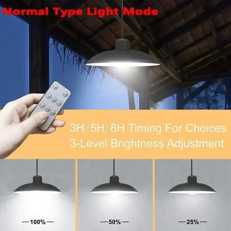 Avtoit | Solivara Solar Chandelier | With Sensor & Remote Control | IP65 | Warm/Cold White | 10h Runtime