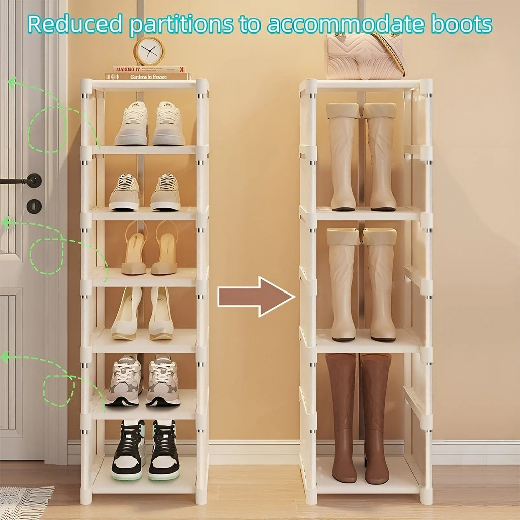 Avtoit | Space-Saving Metal Frame Shoe Rack with 6/8 Layers – Liora