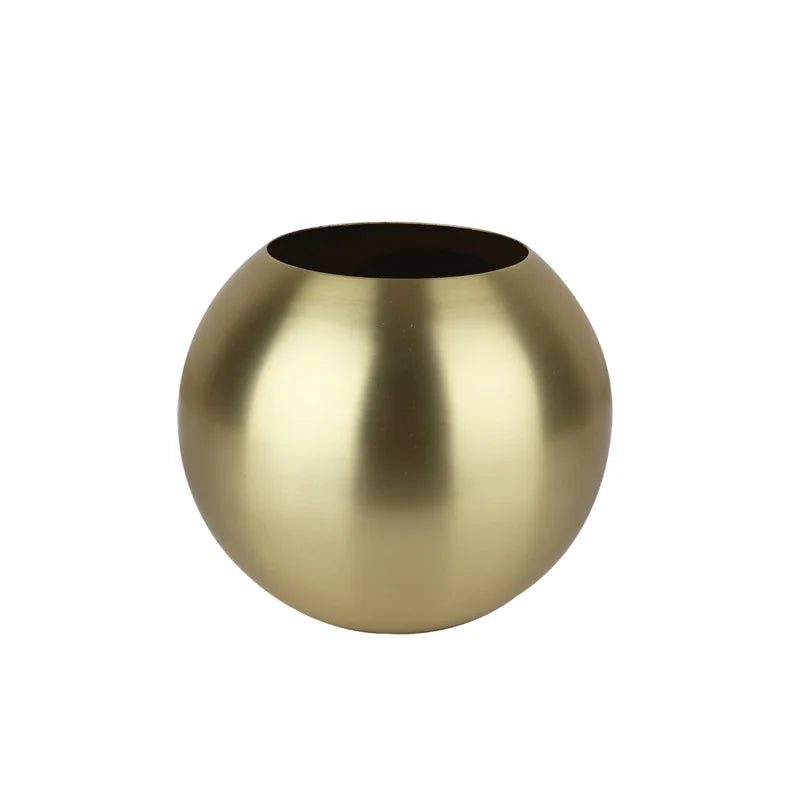 Avtoit | Stainless Steel Vase in Nordic Style Desktop Flower Pot BeFlower Pots Gold Black Rose Gold Classic Home Decoration