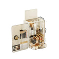 Dust-Proof Cosmetic Storage Box with Magnetic Door for Makeup and Skincare