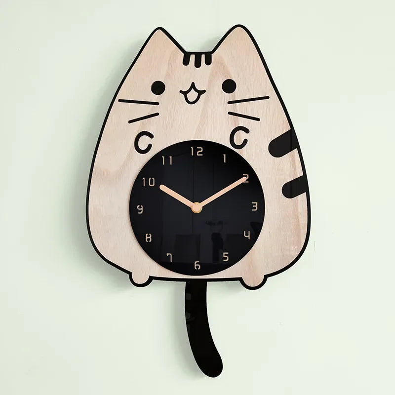 Avtoit | Happy Curious Cat Wall Clock