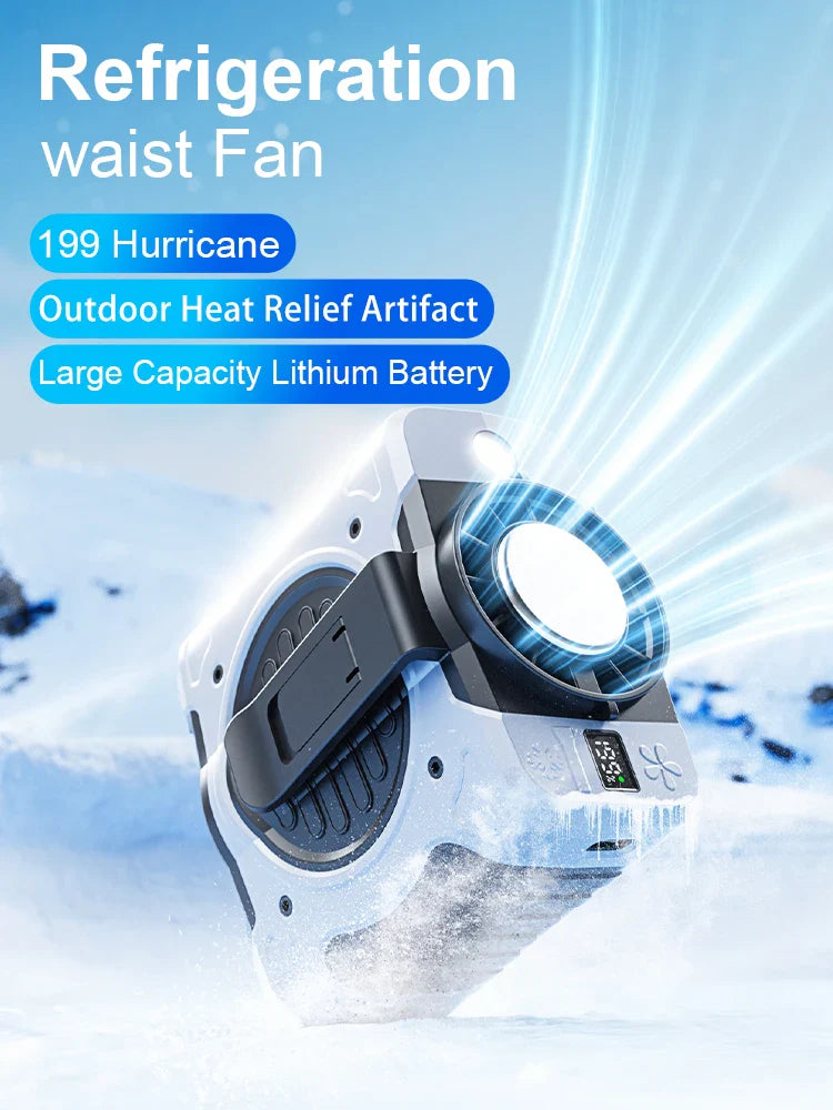 Avtoit | 8000mAh Waist Clip Fan with Refrigeration & 199 Speed Settings – ChillMate