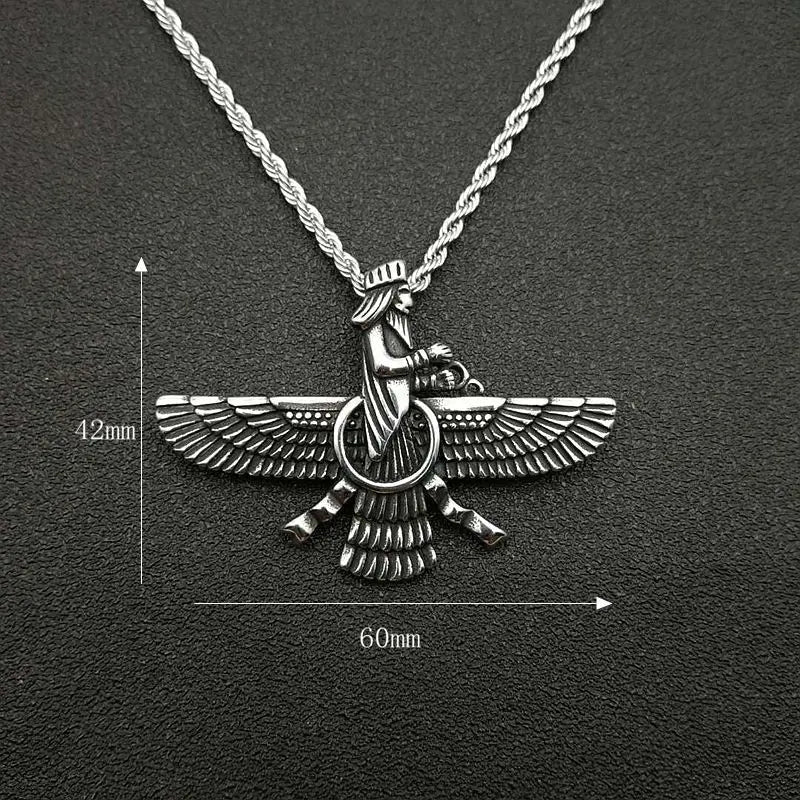 Avtoit | Zoroastrian Faravahar / Ahura Mazda Pendant Necklaces