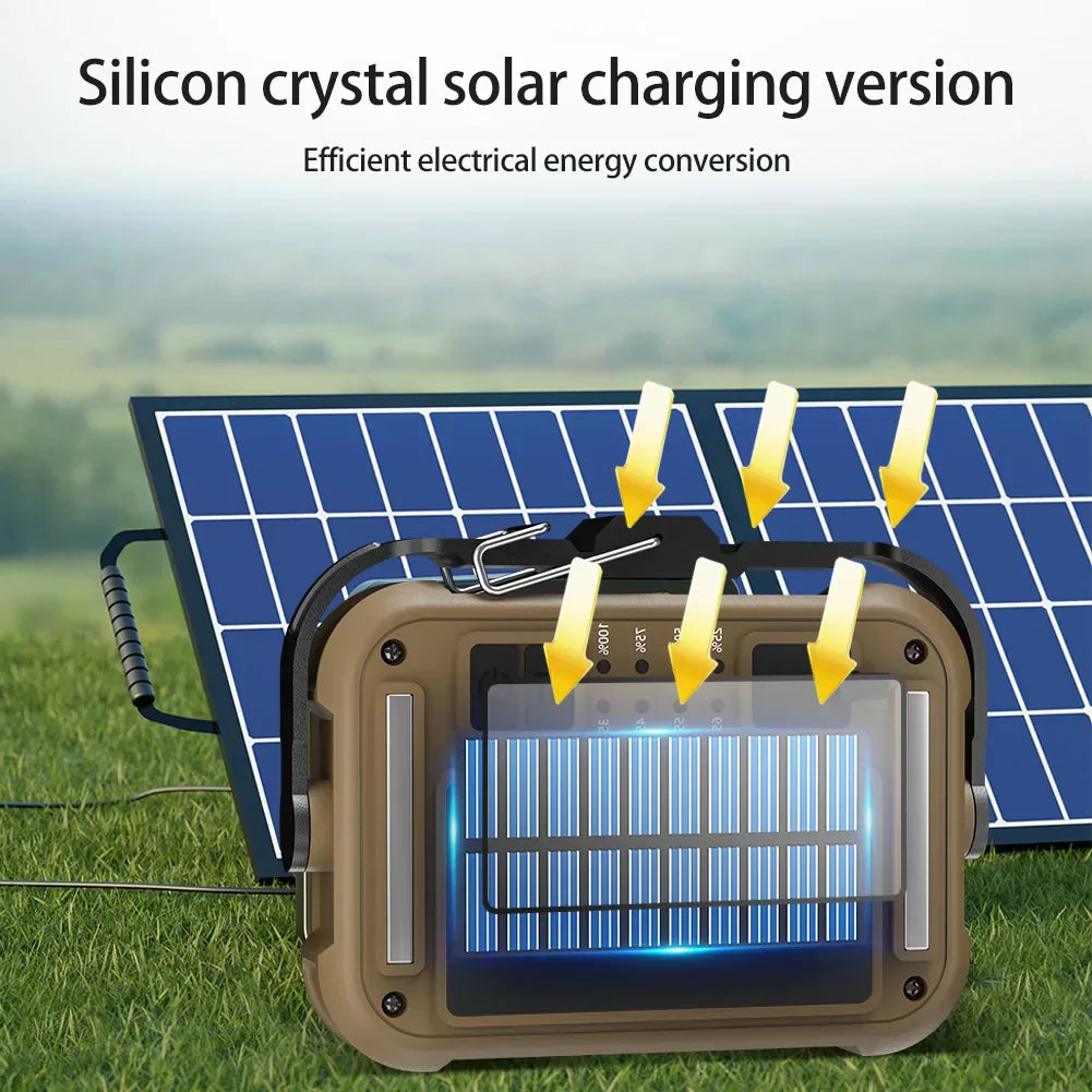 Avtoit | LumoLite Pro | Solar-powered Work Light | 3 Lighting Modes | Compact & Flexible