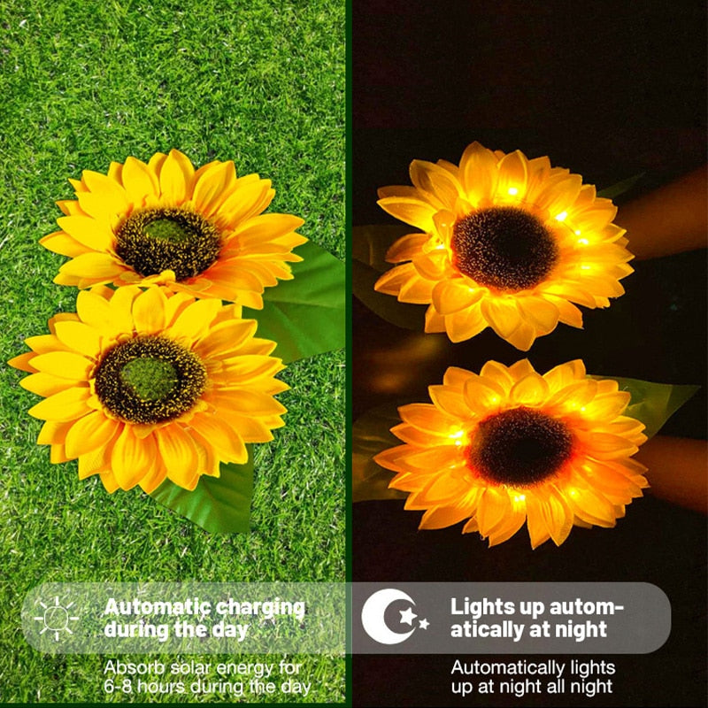 Avtoit | Sunflower Waterproof Solar Led Garden Lights