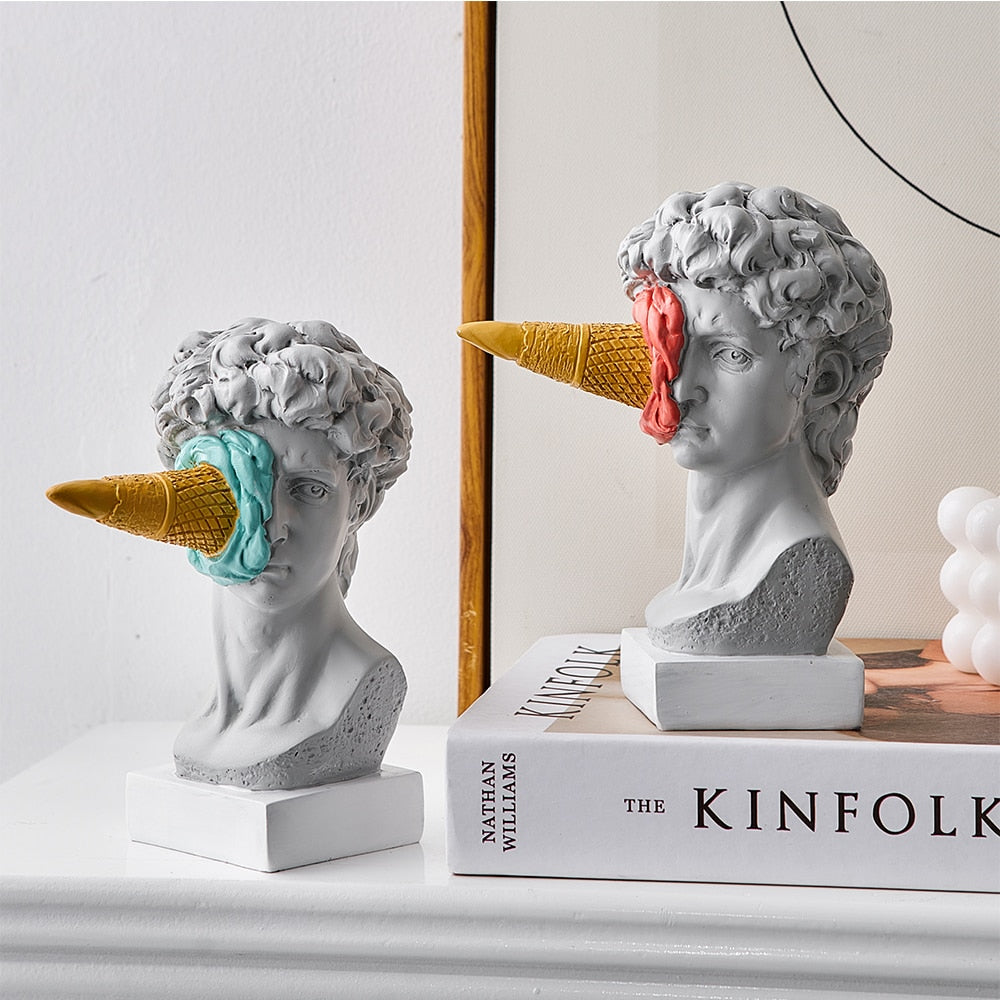 Avtoit | David Figurine with Ice Cream Home Decoration Sculpture