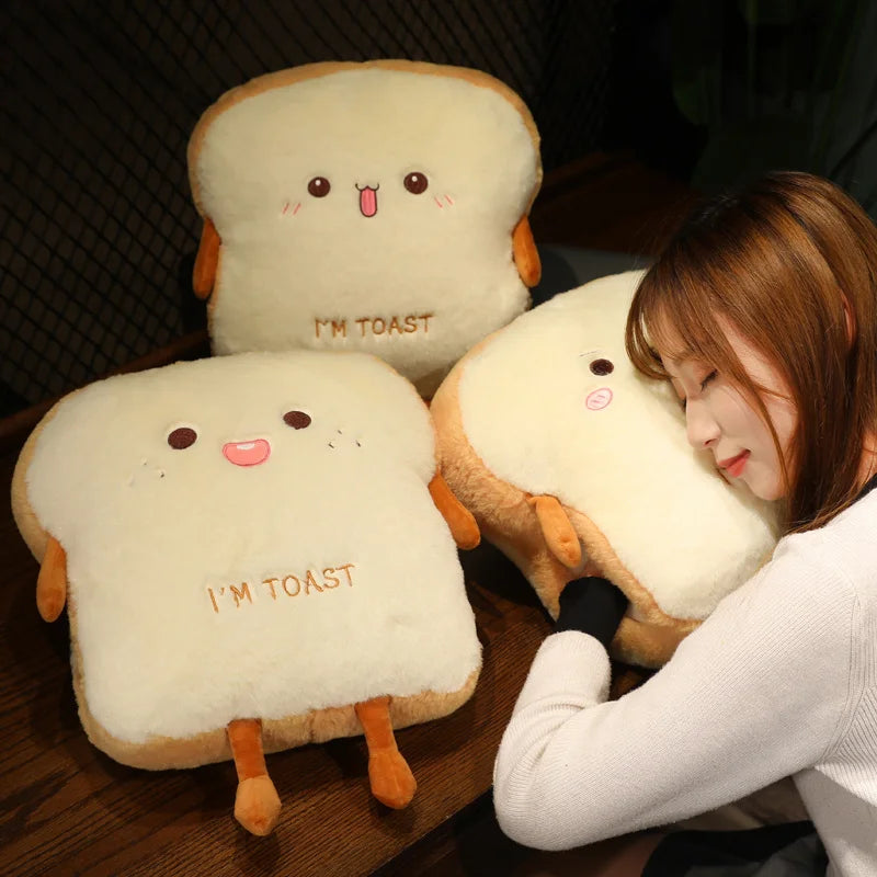 Avtoit | Plush Toast Bread Ultra Soft Hand Warmer Pillow