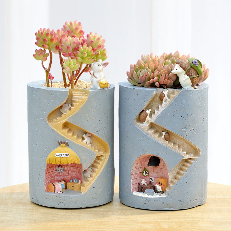 Avtoit | Fantastic Fusion: Unique Artistic Resin Flower Pots