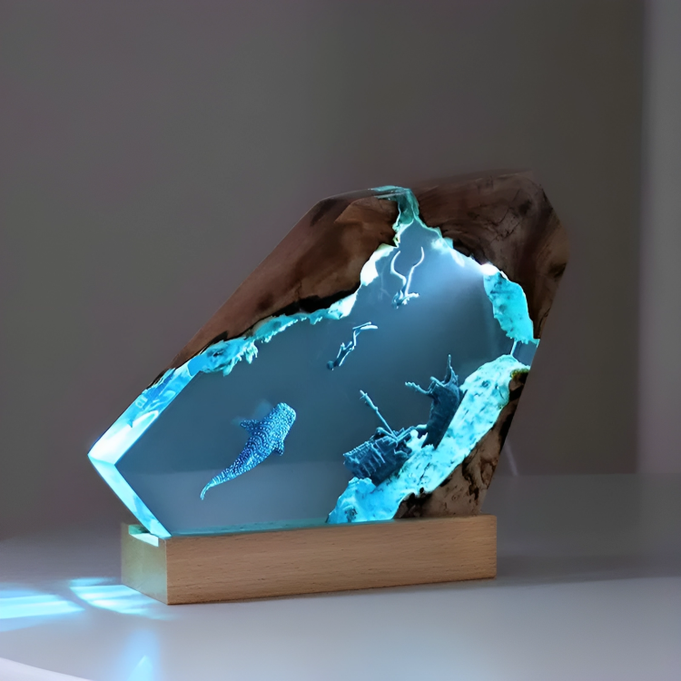 Avtoit | Deep Ocean Resin Decorative Night Lamp