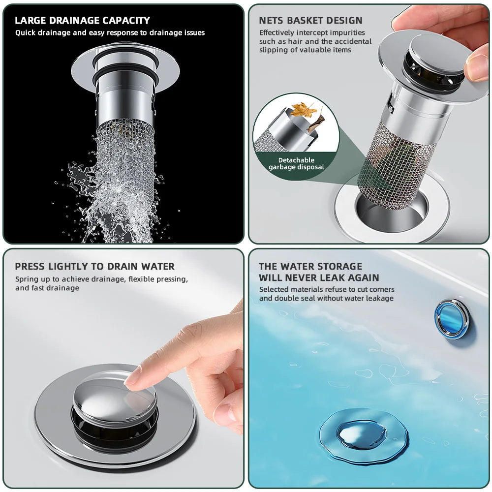 Avtoit | Pop-up Anti Clogging Drain Sink Strainer Filter