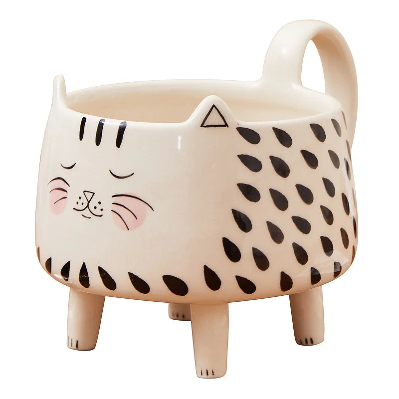 Avtoit | Happy Cat Long Legs Ceramic Mug