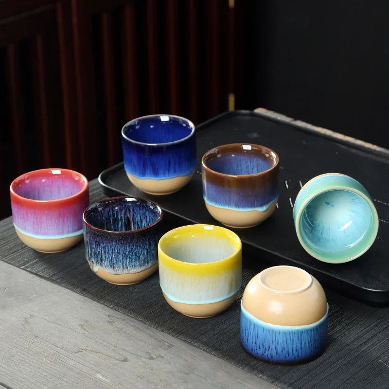 Avtoit | Handmade Ceramic Mug – Blue-Glazed Tea Bowl