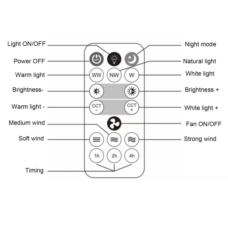 Avtoit | Remote Control Ceiling Fan Lamp