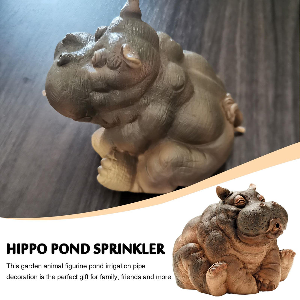 Avtoit | Playful Hippopotamus Garden Sprinkler Statue