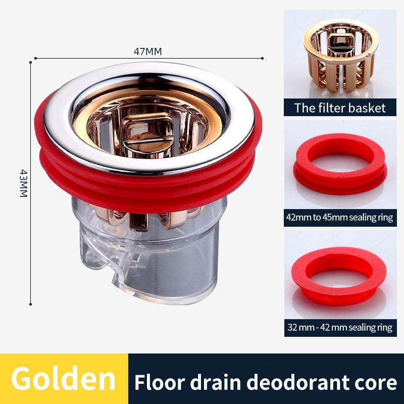Avtoit | Safe Bathroom Universal Anti Odor Drain Filter Plug
