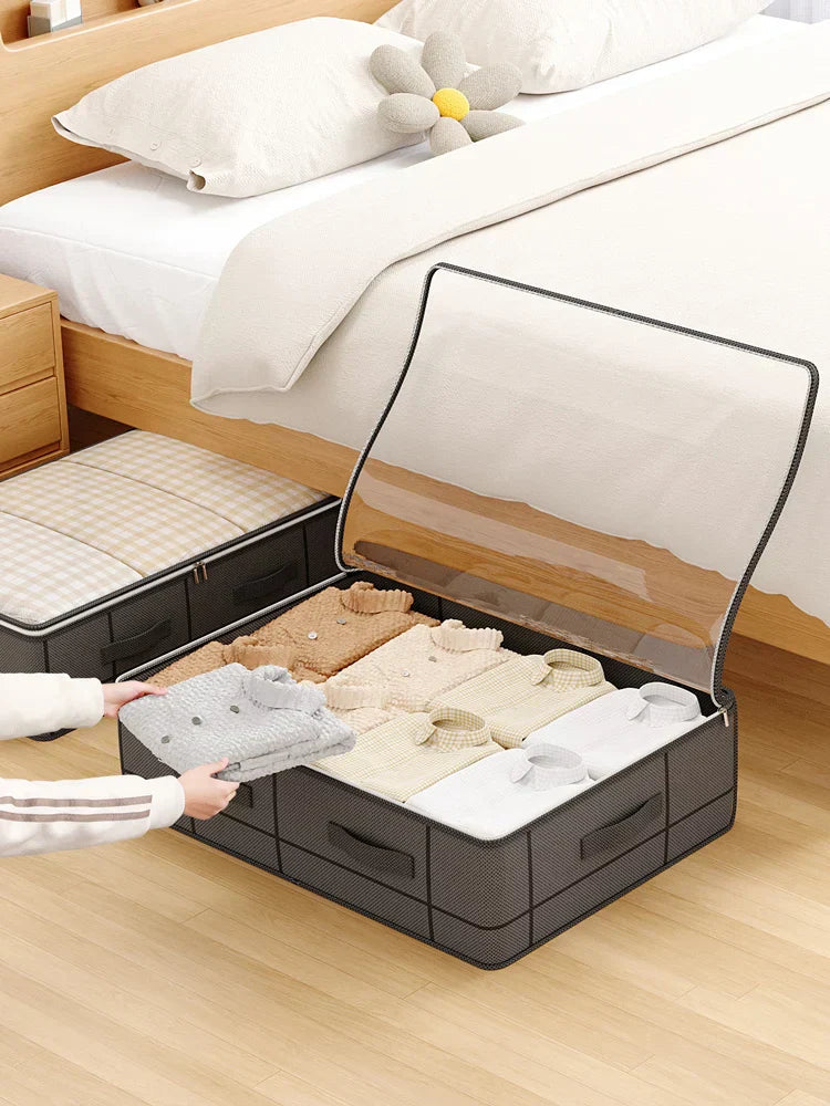 Avtoit | Hidevera Underbed Bag | Foldable & With Window | Tear-Resistant & Breathable | For Bedding & Clothing
