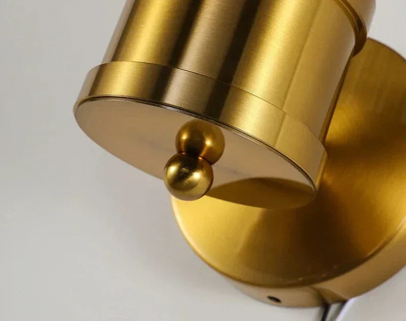 Avtoit | BrilluxGlow – Stylish Crystal and Brass Wall Light
