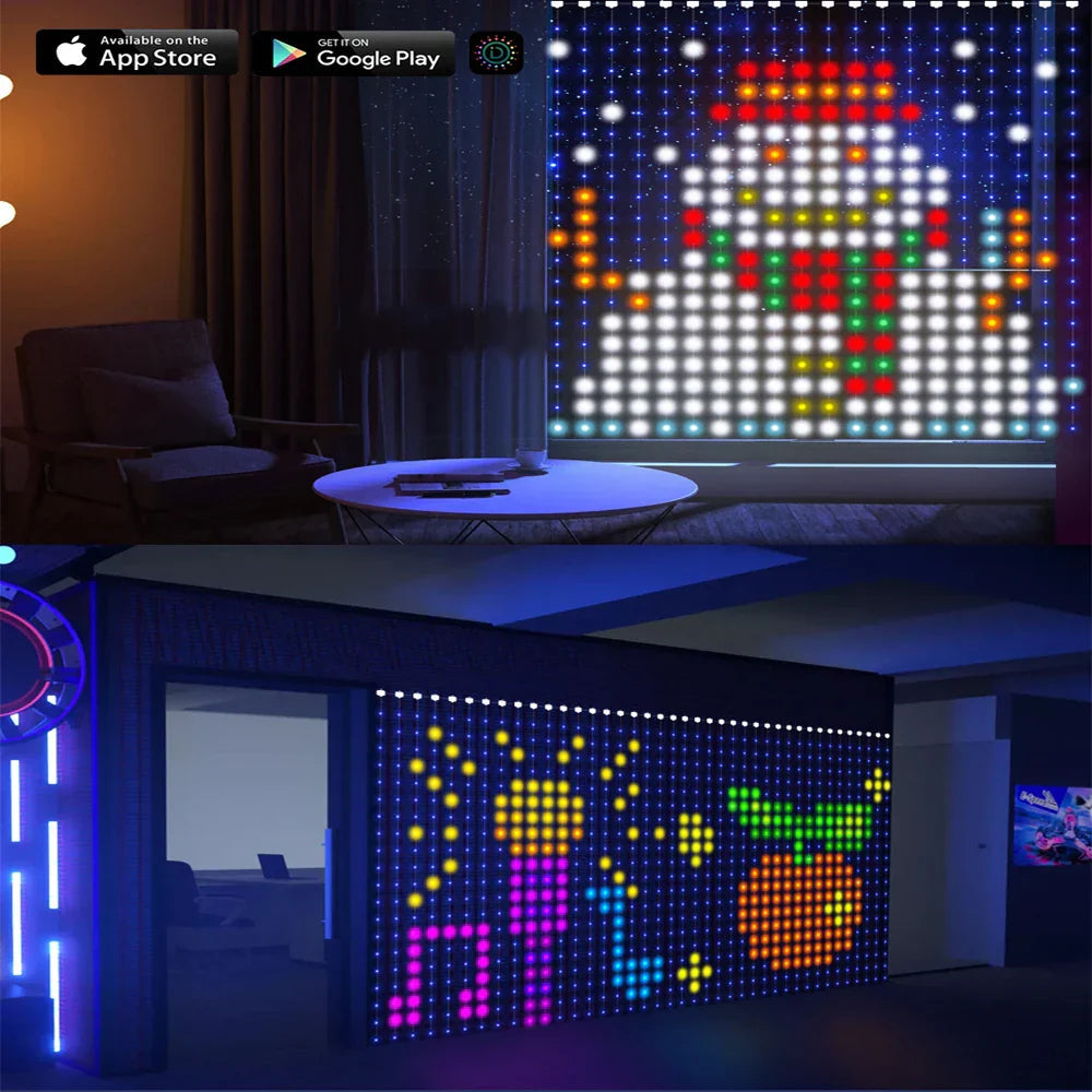 Avtoit | Musical RGB Curtain Garland LED Window Lights