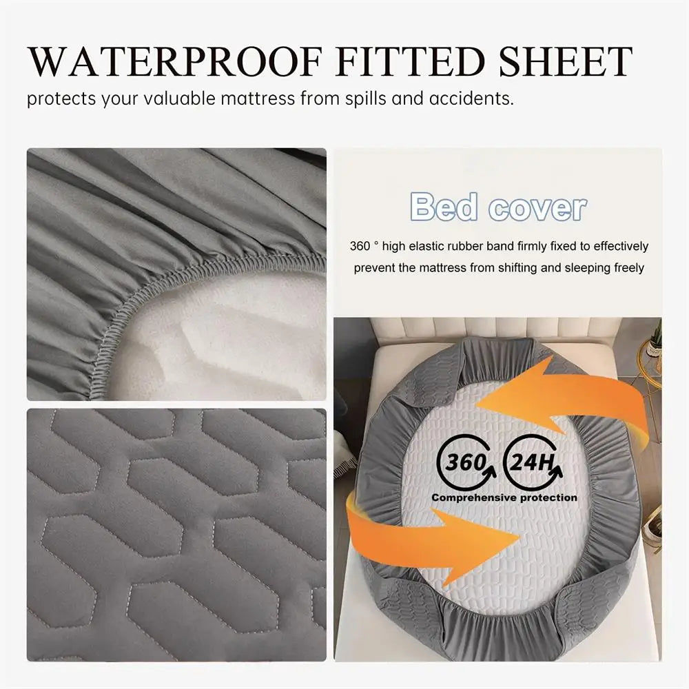 Avtoit | Waterproof Ultra-Soft Fitted Latex Mattress Pad Cover