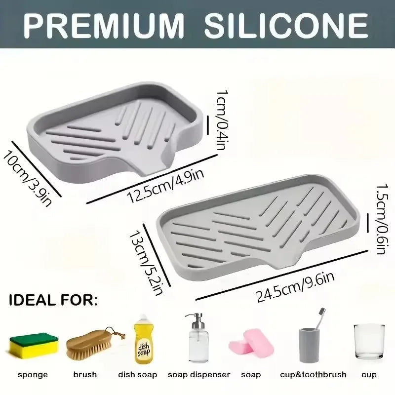 Avtoit | Silinova Drain Mat | Silicone Tray & Water Catcher | Heat Resistant & Hygienic
