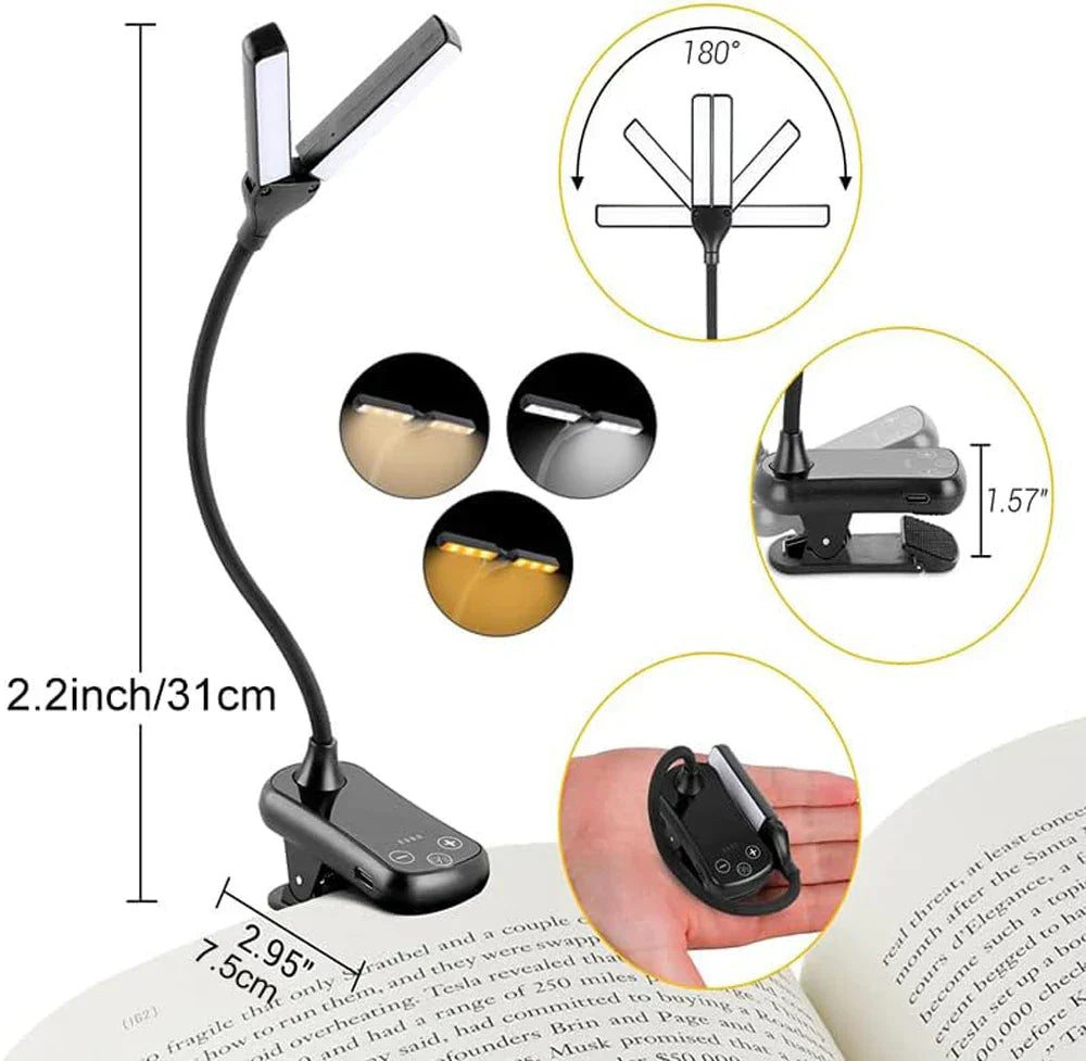 Avtoit | LED rechargeable reading lamp with touch control | Autumn lighting - Nellie