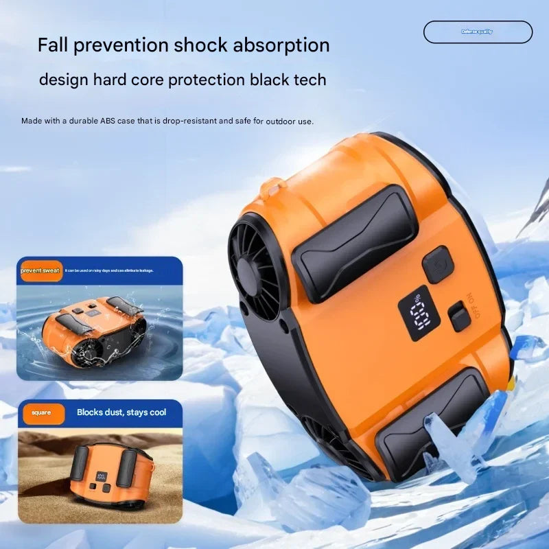 Avtoit | Outdoor Double Air Outlet Waist & Neck Fan with Dual Vents – WindMate