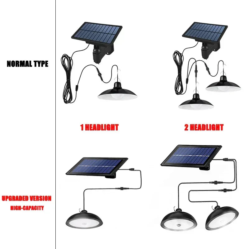Avtoit | Solivara Solar Chandelier | With Sensor & Remote Control | IP65 | Warm/Cold White | 10h Runtime