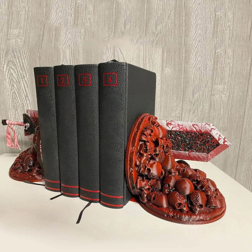 Avtoit | Berserk Bookends Angry Bookends Dragon Hunter Resin Craft Study Art Decorative Ornament Home Desk Bookshelf T4z7